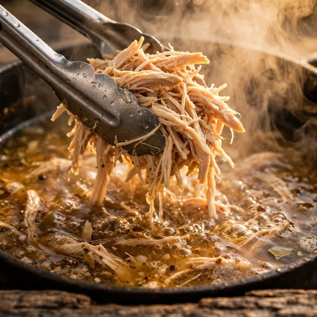 Easy Homemade Chicken Noodle Soup (One-Pot, From Scratch) 4 3 shredded chicken