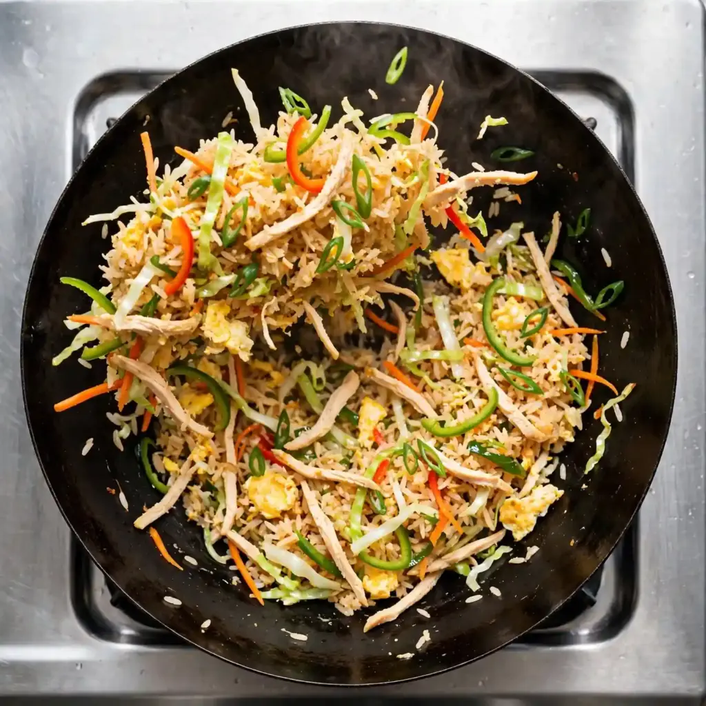 Chicken Fried Rice: Easy Restaurant-Style Recipe at Home 4 chicken rice