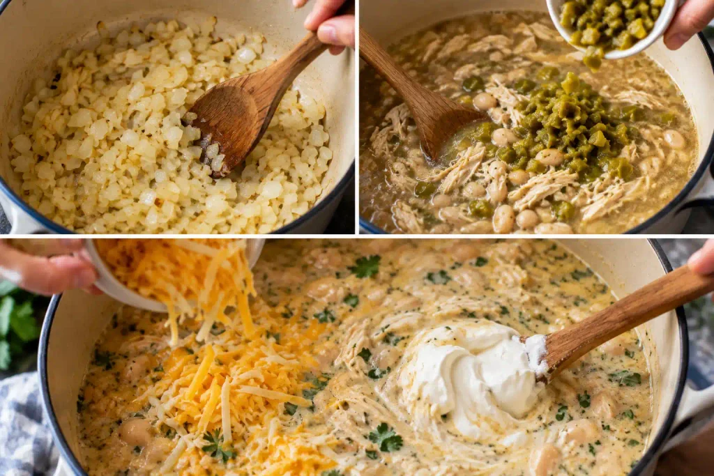 Easy White Chicken Chili (One-Pot Comfort in 30 Minutes) 3 cooking process