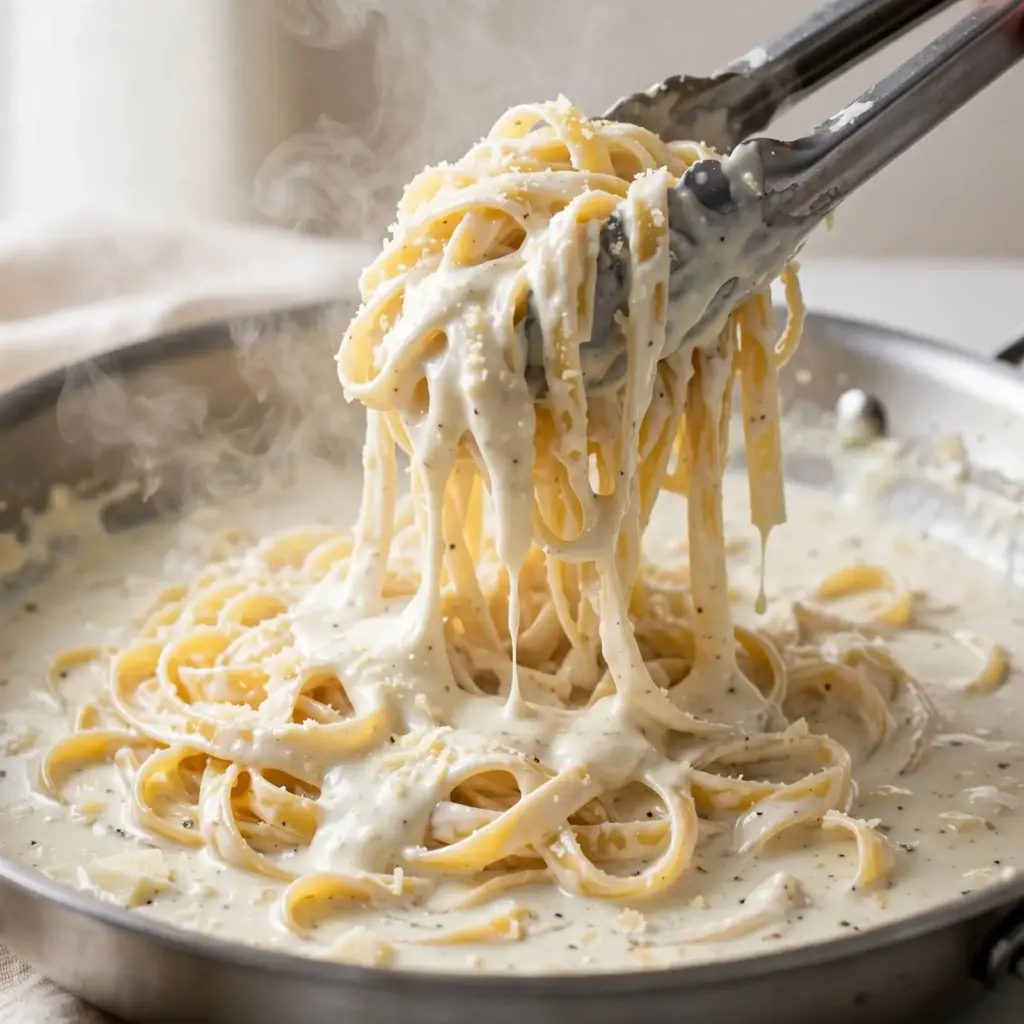 Easy One-Pan Chicken Alfredo Recipe 5 creamy cheesy fettuccine