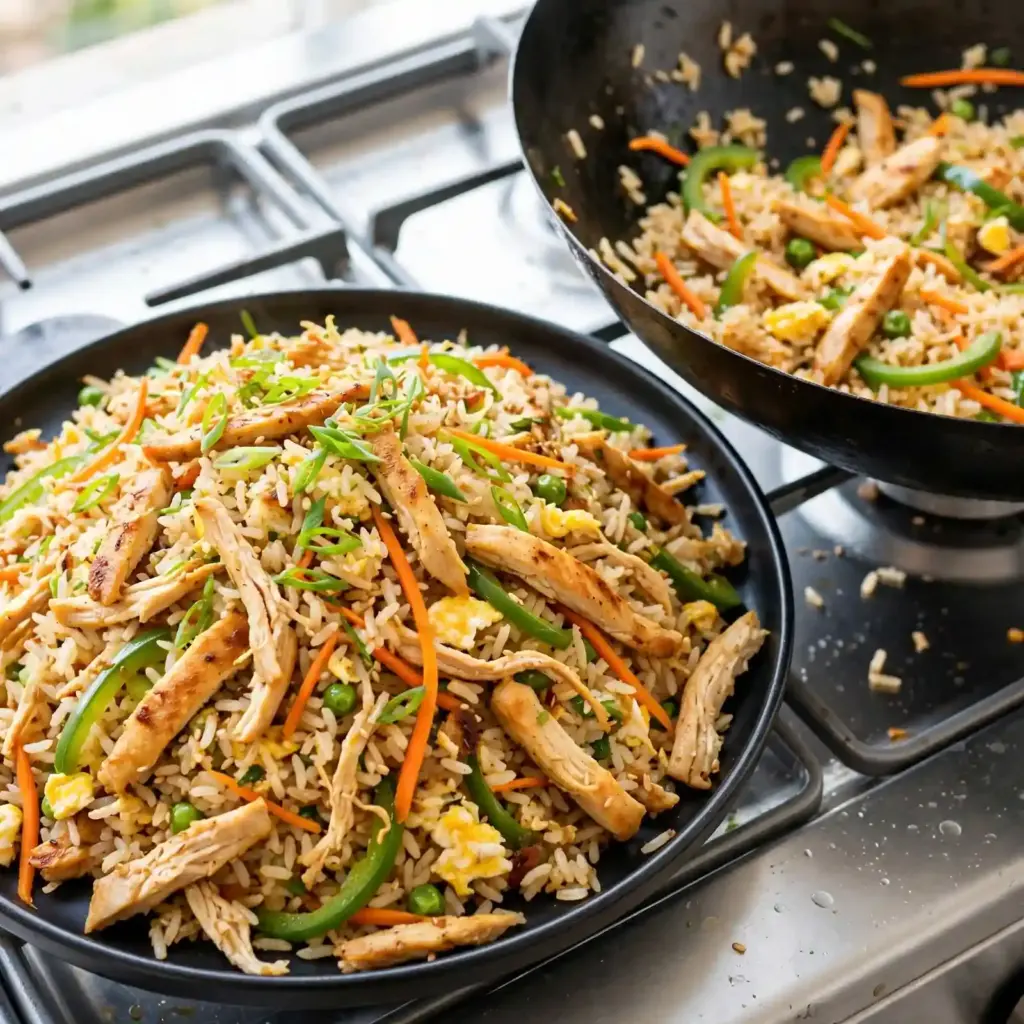 Chicken Fried Rice: Easy Restaurant-Style Recipe at Home 5 fried chicken and rice