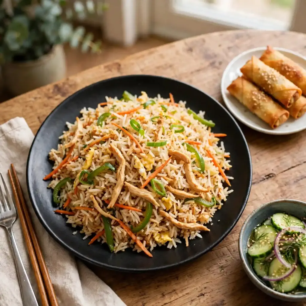 Chicken Fried Rice: Easy Restaurant-Style Recipe at Home 7 fried rice and chicken rolls