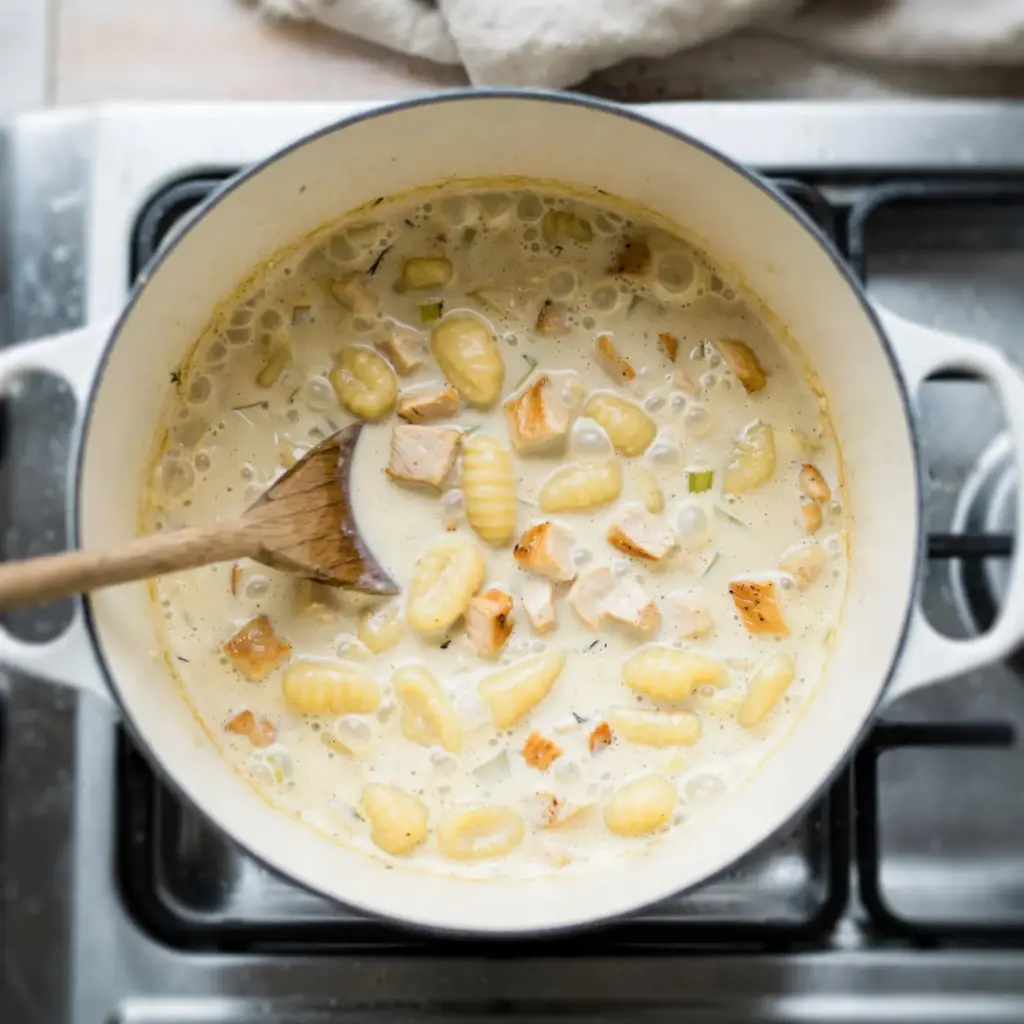 Creamy Chicken Gnocchi Soup (One-Pot, Ready in 40 Minutes) 5 chicken gnocchi soup
