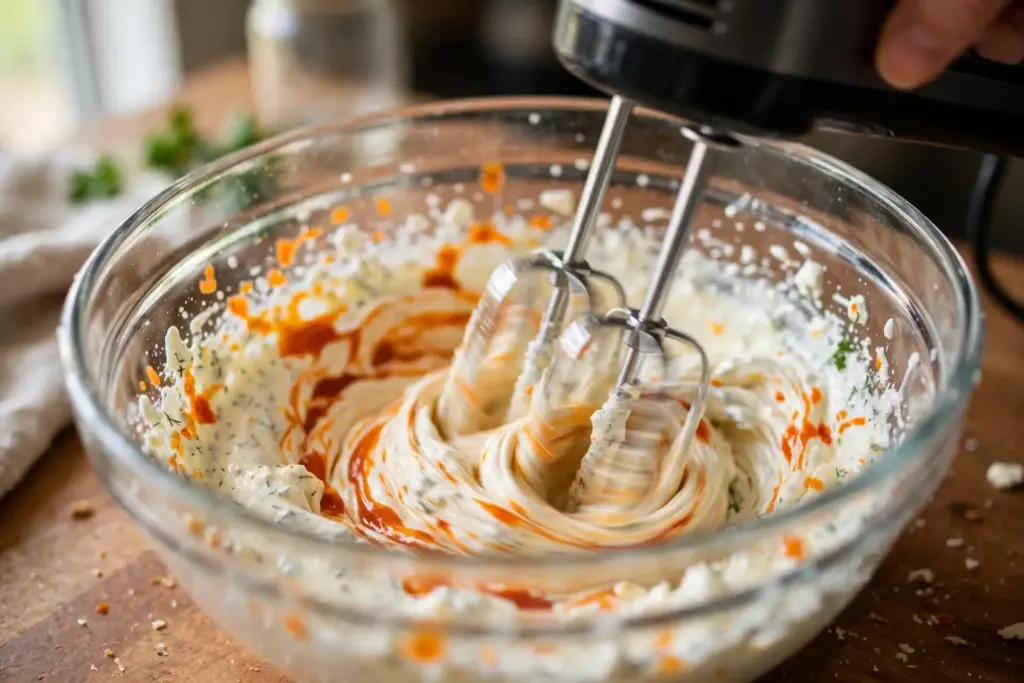 Easy Buffalo Chicken Dip (Creamy, Cheesy, Ready in 30 Minutes) 3 chicken sauce
