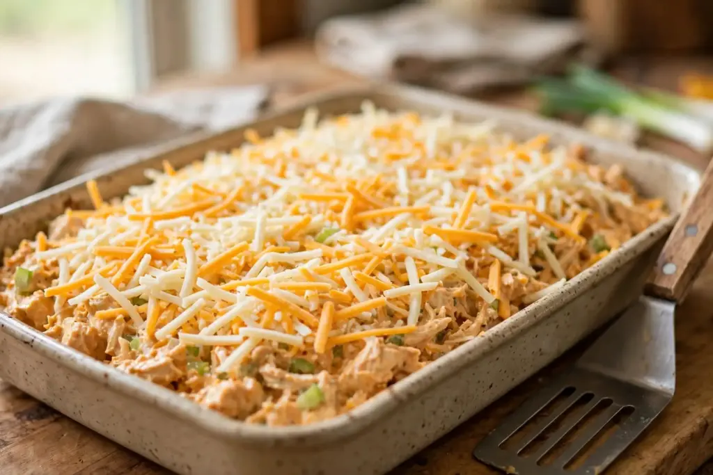 Easy Buffalo Chicken Dip (Creamy, Cheesy, Ready in 30 Minutes) 4 buffalo chicken dip