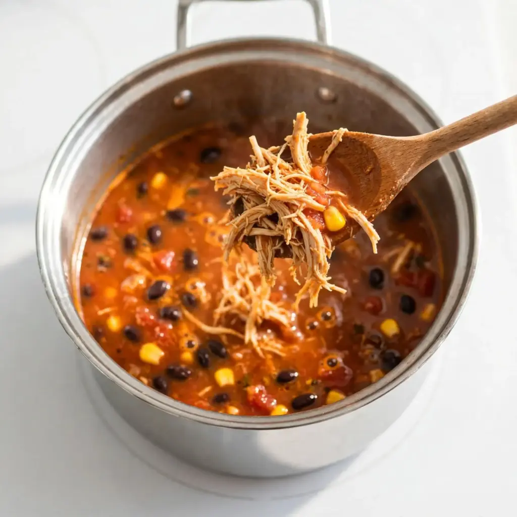 Easy Chicken Tortilla Soup (One-Pot, 30 Minutes) 3 chicken tortila soup
