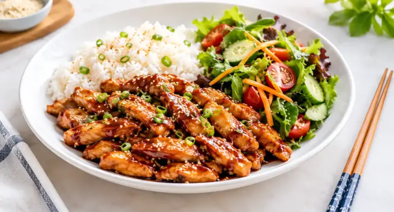Crispy Teriyaki Chicken Strips with a Sticky Honey Glaze 6 teriyaki chicken