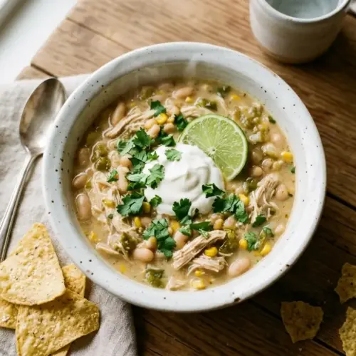 Easy White Chicken Chili (One-Pot Comfort in 30 Minutes) 4 white chicken chili