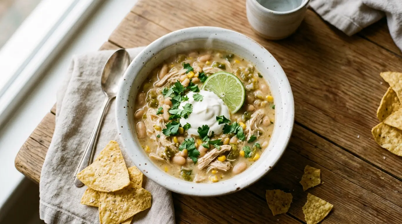 Easy White Chicken Chili (One-Pot Comfort in 30 Minutes) 1 white chicken chili