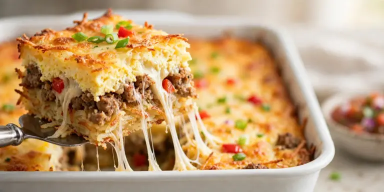 Easy Breakfast Casserole with Sausage and Hash Browns 6 Breakfast Casserole