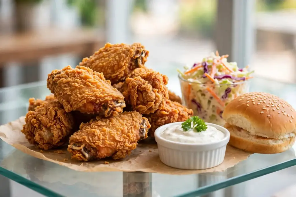 chicken and coleslaw