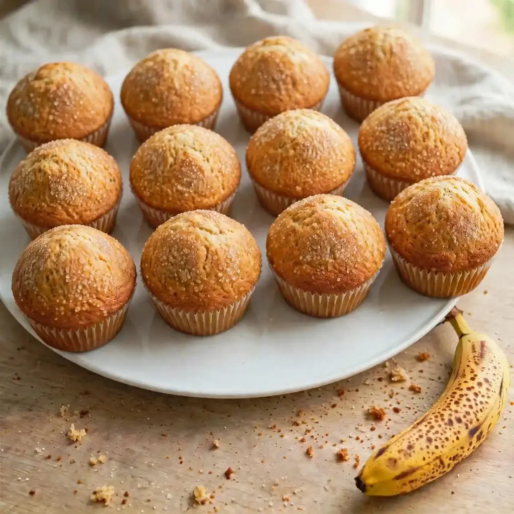 Easy Banana Muffins That Stay Moist for Days (One Bowl) 2 easy banana muffins